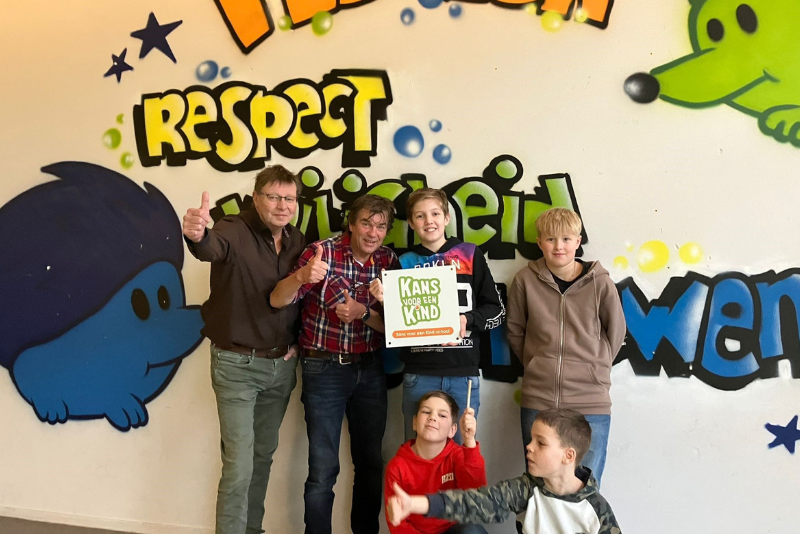 Kans voor een Kind laat wensen leerlingen De Stapsteen uitkomen